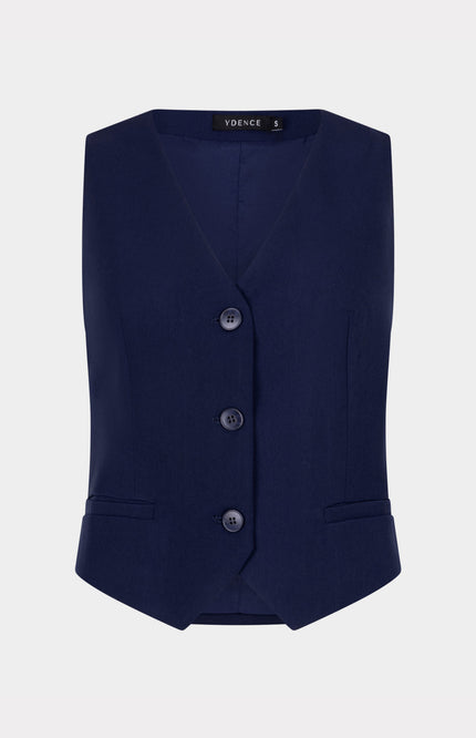 Ydence Gilet Kaia Navy Stretchshop.nl