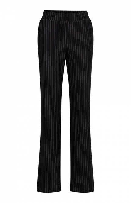 &Co woman Broek tiana pinstripe punta Black pa333 Stretchshop.nl