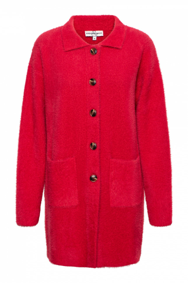 &Co woman Jacket bibian red ja125 Stretchshop.nl