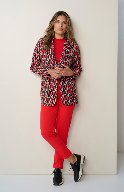 Zoso Travel Broek Anna Red 245 Stretchshop.nl