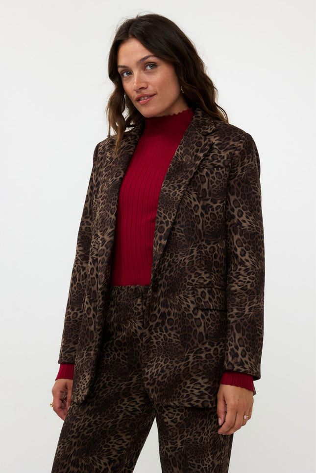 Ydence Blazer jane leopard Stretchshop.nl