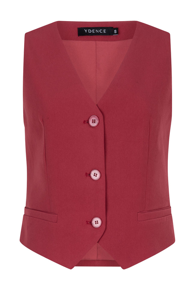 Ydence Gilet Kaia Wine Red Stretchshop.nl