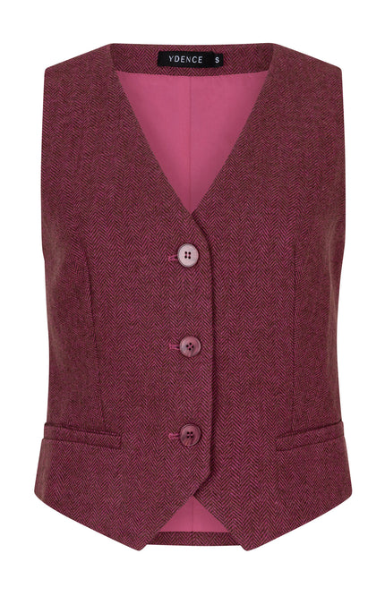 Ydence Gilet Leni Pink Stretchshop.nl