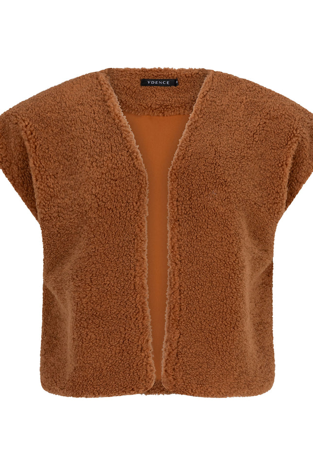 Ydence Gilet sophie camel Stretchshop.nl