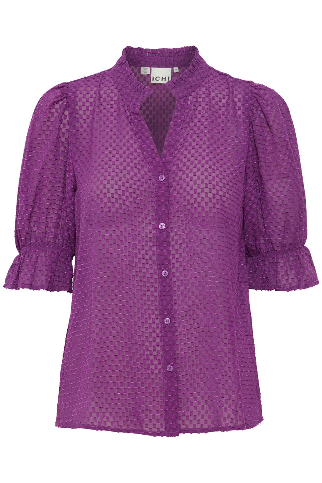 Ichi Blouse ihefazta imperial purple Stretchshop.nl