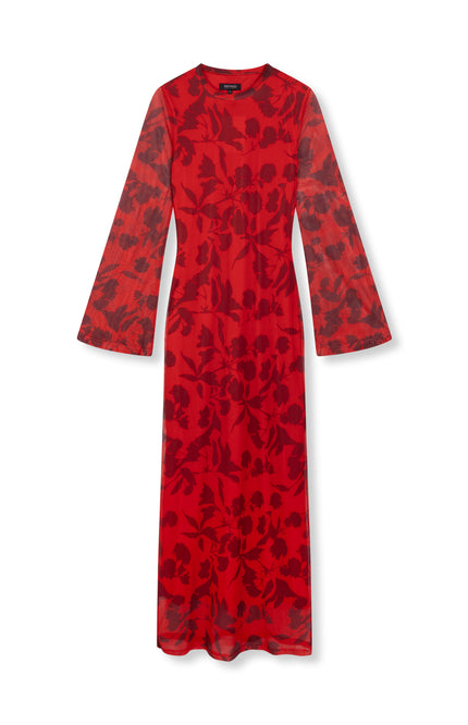 Refined Department Jurk Blossom Maxi Red Stretchshop.nl