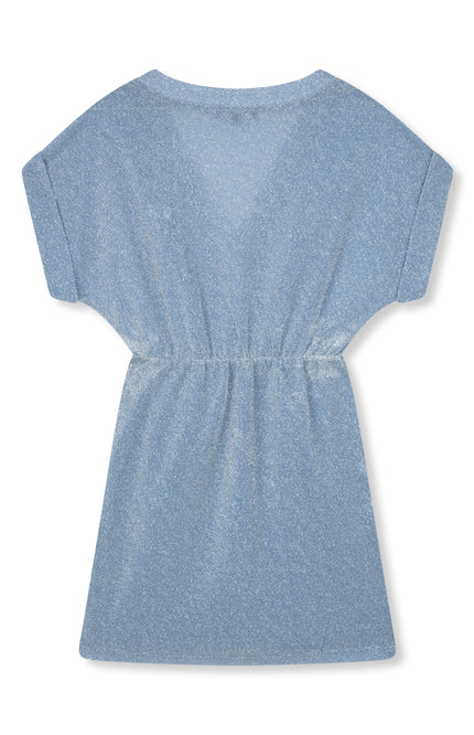 Refined Department Jurk sanne wrap light blue 200 Stretchshop.nl