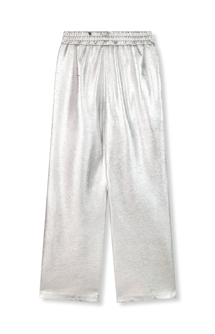 Refined Department Broek tyra straight metalic silver R2410121654 Stretchshop.nl