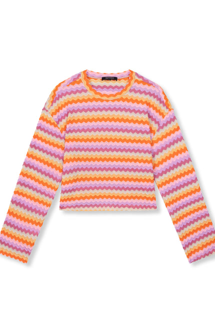 Refined Department Top nica crochet multi colour 100 Stretchshop.nl