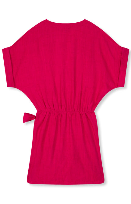 Refined Department Jurk seree wrap fuchsia 302 Stretchshop.nl