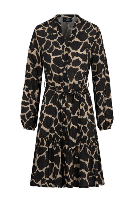 Elvira Casuals Jurk fenna giraffe 24-002 Stretchshop.nl