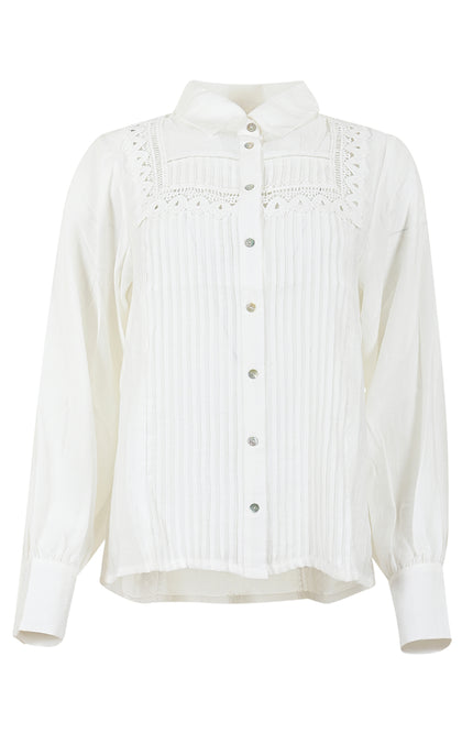 Maicazz Blouse kathelyn offwhite d9 Stretchshop.nl