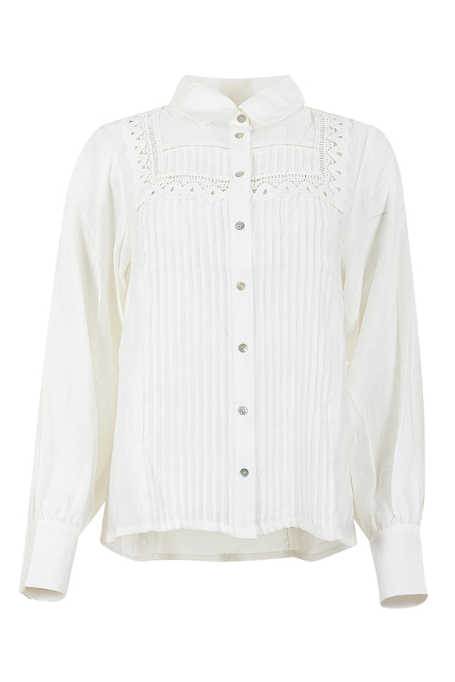 Maicazz Blouse kathelyn offwhite d9 Stretchshop.nl