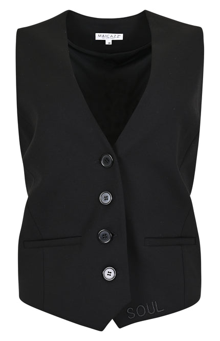 Zizo Gilet kilette black D11 Stretchshop.nl