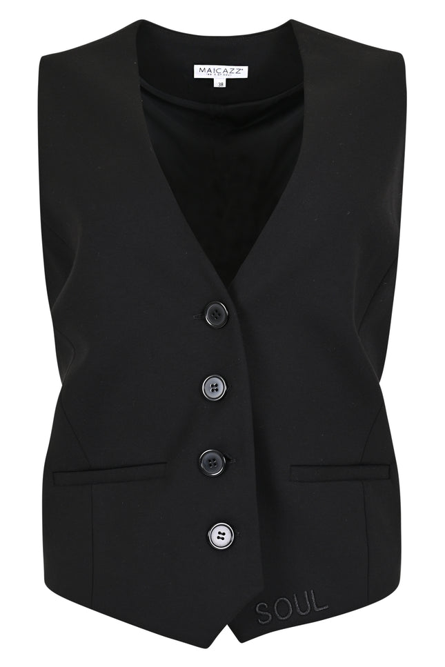 Zizo Gilet kilette black D11 Stretchshop.nl