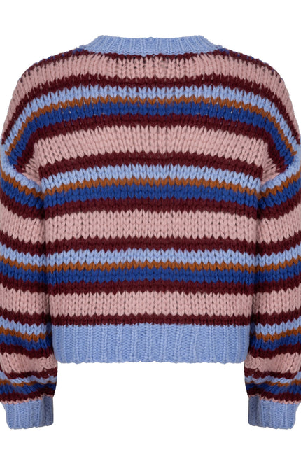 Ydence Sweater meggie blue burgundy camel soft pink Stretchshop.nl