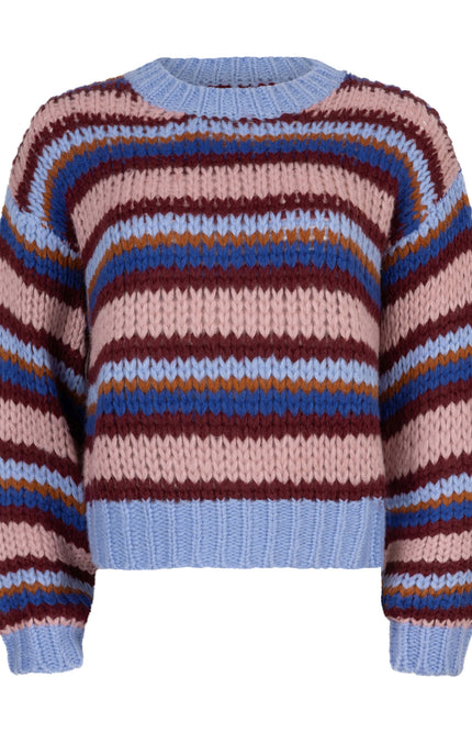 Ydence Sweater meggie blue burgundy camel soft pink Stretchshop.nl