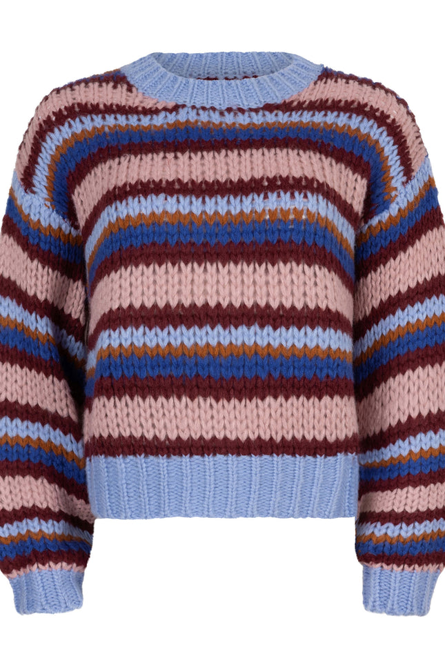 Ydence Sweater meggie blue burgundy camel soft pink Stretchshop.nl