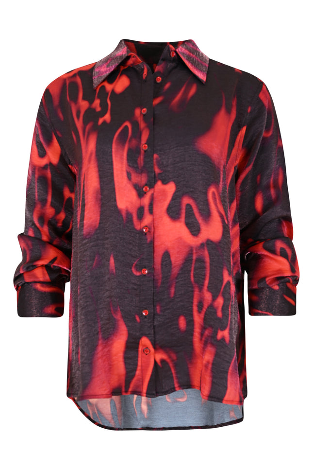 Maicazz Blouse lenna flames red D14 Stretchshop.nl