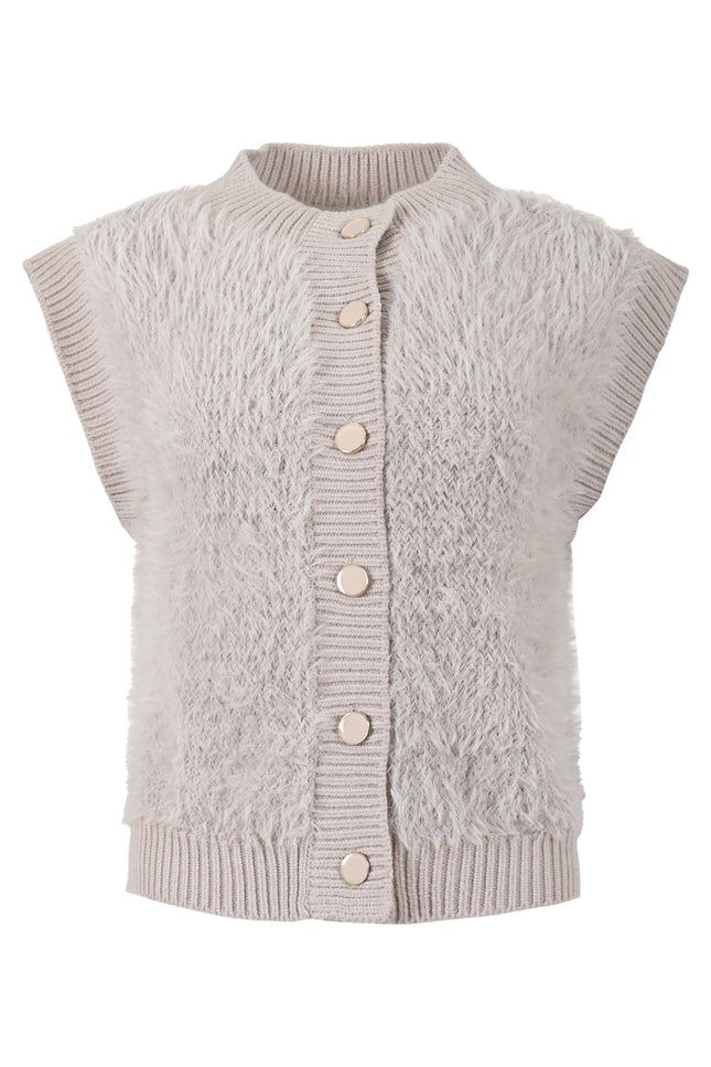 Maicazz Gilet lilara sand w24 Stretchshop.nl