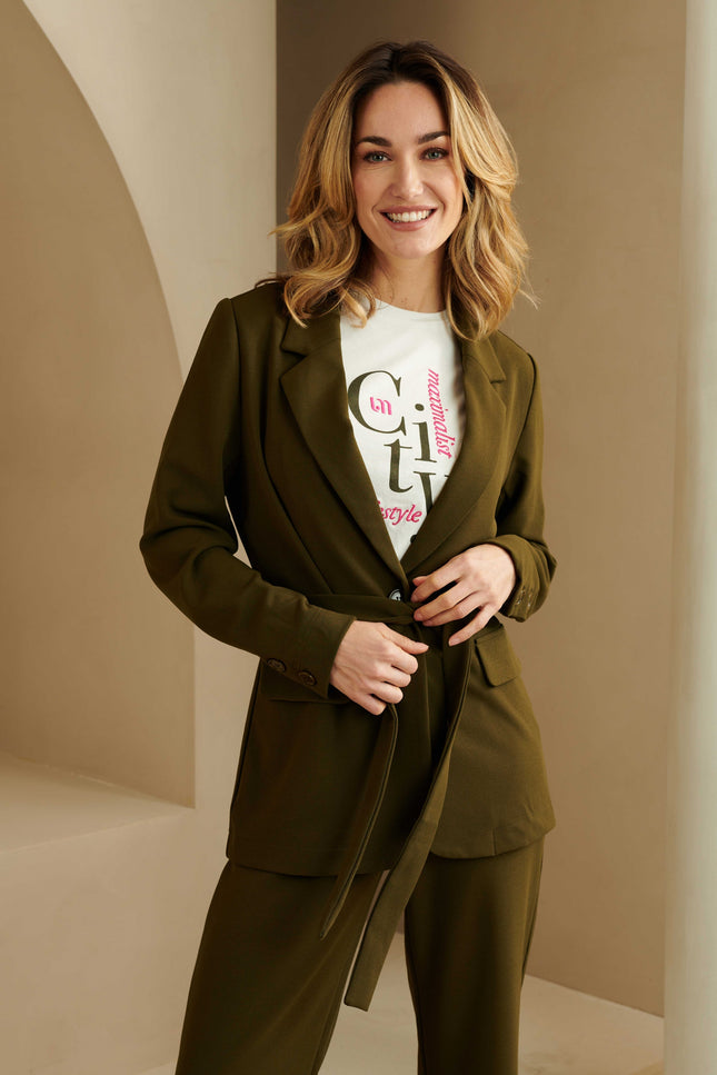 Lofty Manner Blazer luisa green Stretchshop.nl