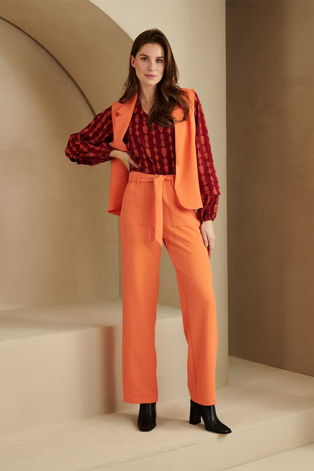 Lofty Manner Broek Leanni peach Stretchshop.nl