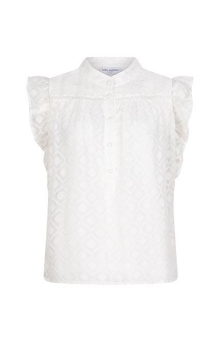 Lofty Manner Blouse tiana white Stretchshop.nl