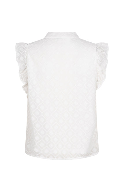 Lofty Manner Blouse tiana white Stretchshop.nl