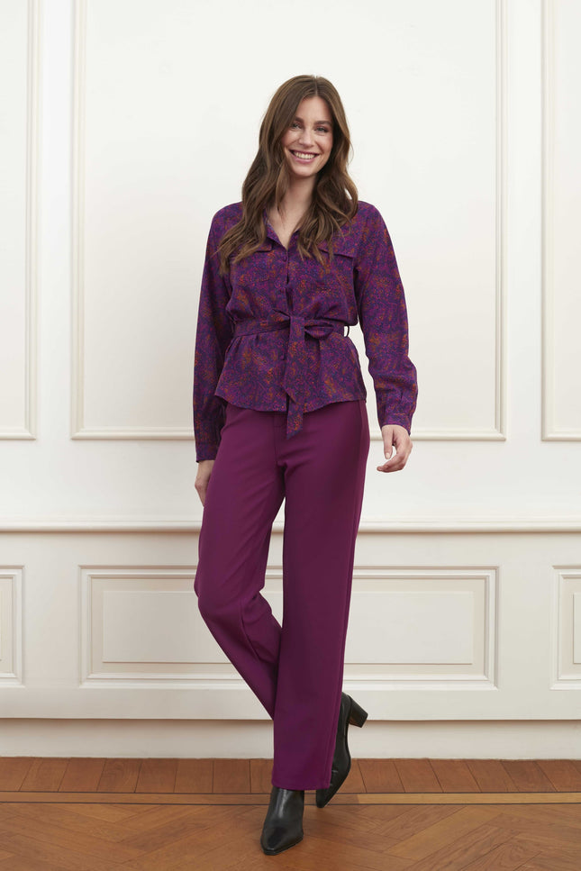 Broek hailey plum