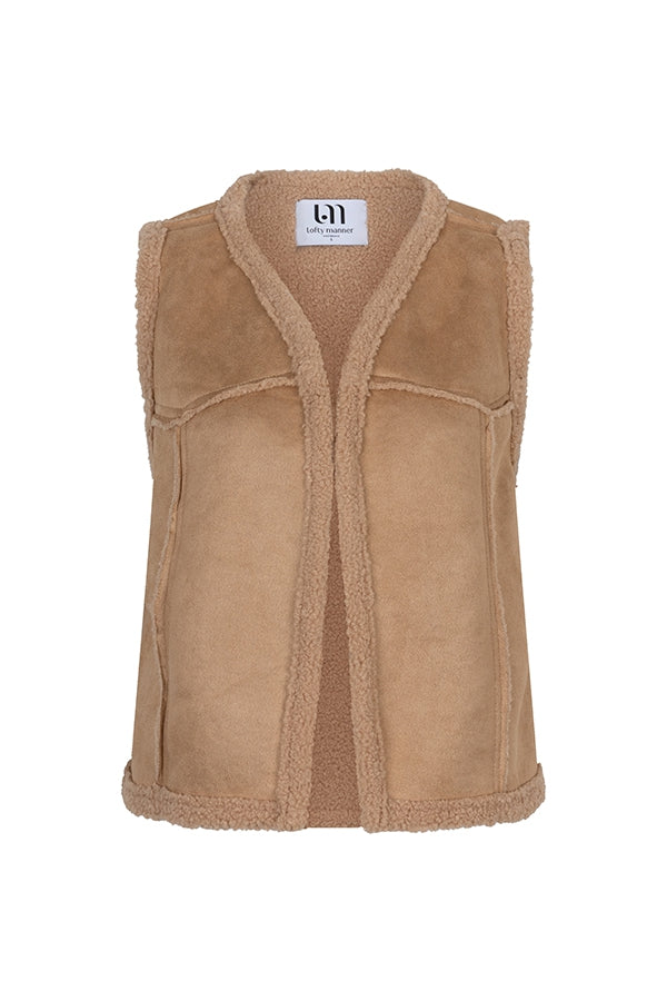 Gilet mois beige