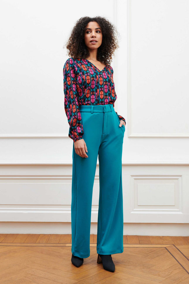 Lofty Manner Broek Nova Blue Stretchshop.nl