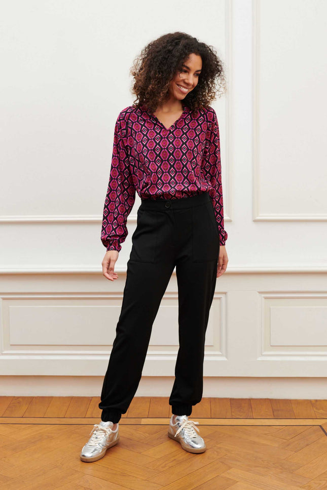 Lofty Manner Broek Maeve Black Stretchshop.nl