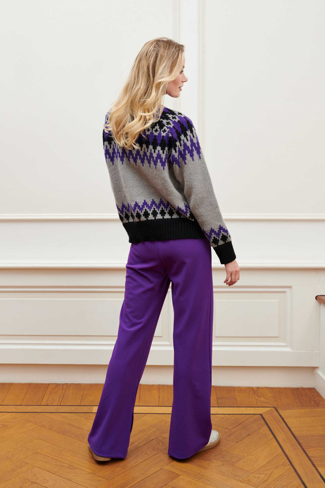 Broek lina purple