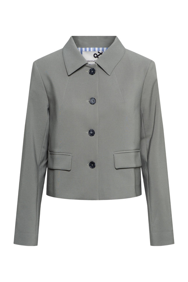 &Co woman Blazer Cameron Khaki BZ160 Stretchshop.nl