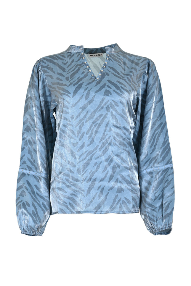 Blouse Mex Tiger Blue