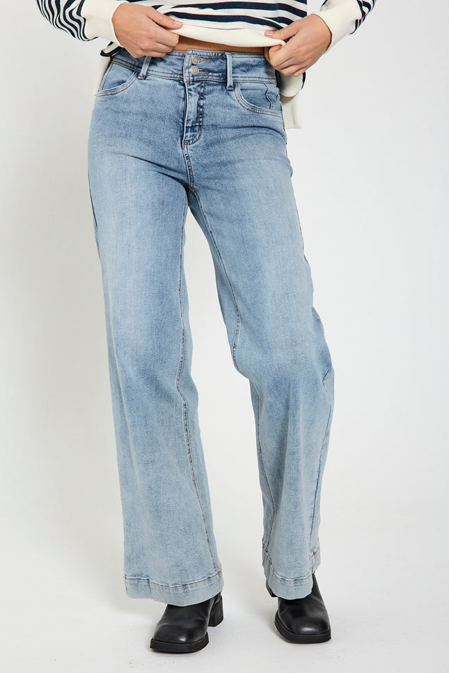 Freequent Jeans Fqlopez Light Blue Denim L32 Stretchshop.nl