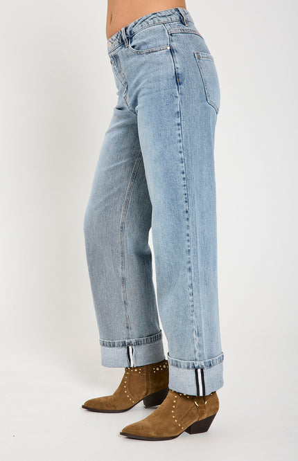 Freequent Jeans Fqmidde Ligt Blue Denim L32 Stretchshop.nl