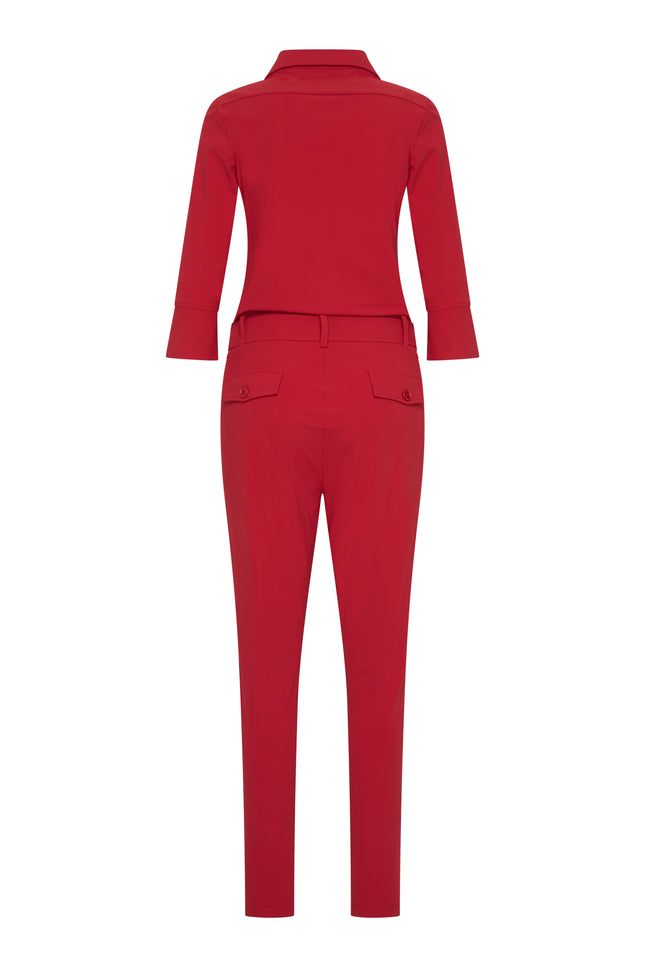 Travel jumpsuit dark red 202033