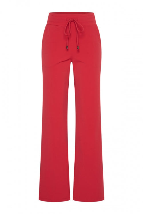 Travel broek flared rood 202089