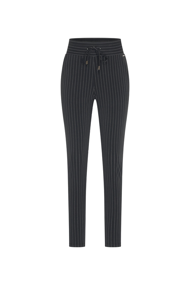 Travel broek black pinstripe 202134