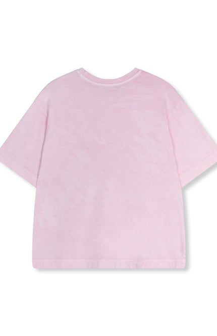 Refined Department T-shirt smiley bruna soft pink Stretchshop.nl