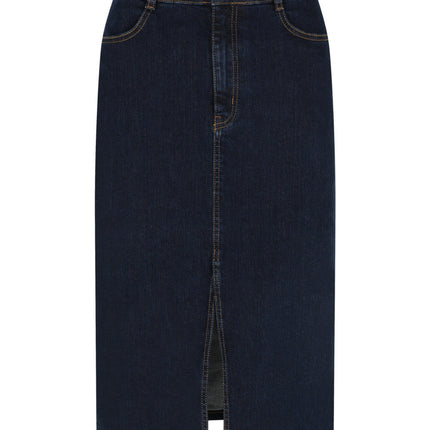 Elvira Casuals Rok cristy dark denim 24-039 Stretchshop.nl