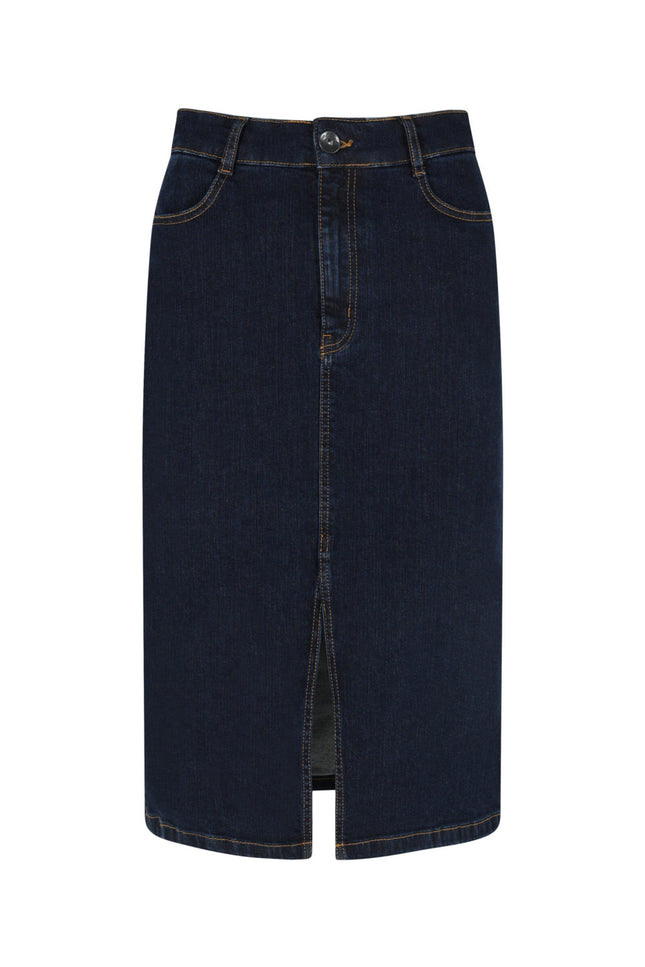 Elvira Casuals Rok cristy dark denim 24-039 Stretchshop.nl