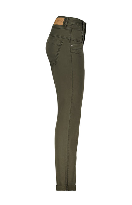 Red Button Broek relax jog dark green SRB4286 Stretchshop.nl