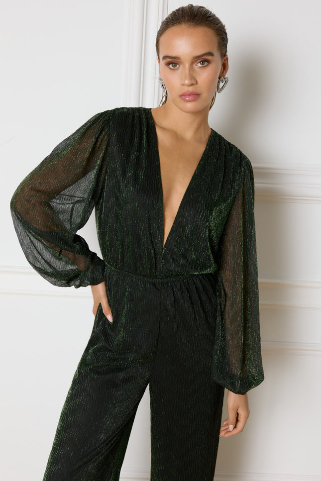 Refined Department Jumpsuit kitt green R2411350596 Stretchshop.nl