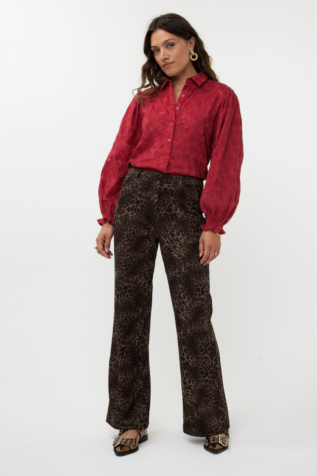 Ydence Broek Chaja Leopard Stretchshop.nl