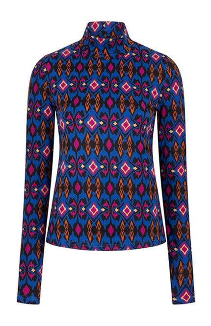 Top florien blue stars print