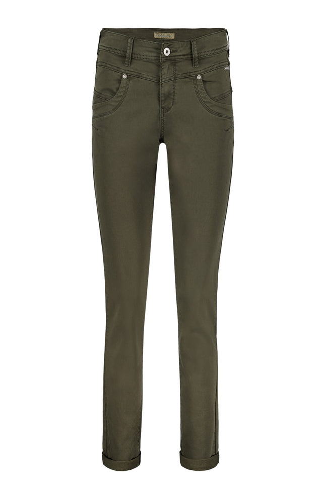 Red Button Broek relax jog dark green SRB4286 Stretchshop.nl