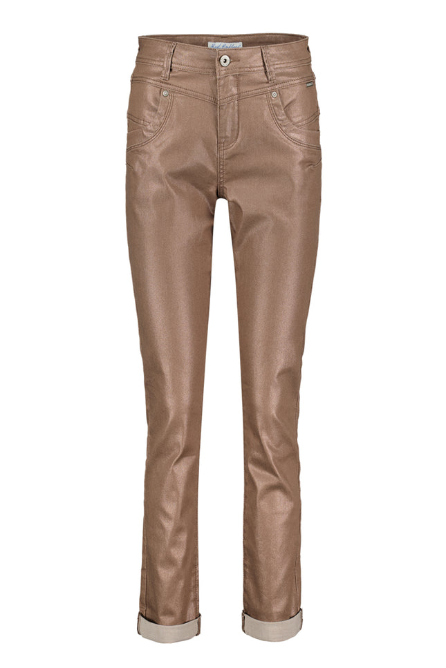 Red Button Broek relax grey copper SRB4289 Stretchshop.nl