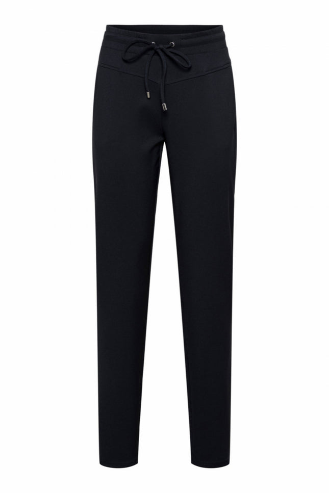 &Co woman Broek penny comfort twill navy PA292 Stretchshop.nl